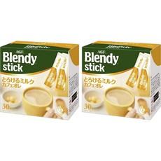 에이지에프 블렌디 스틱 밀크 카페오레 인스턴트 커피, 2개, 30개입