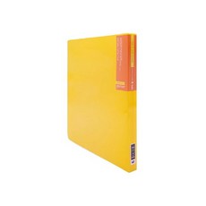 트레분 40매 클리어 노랑 1개 파일바인더 속지추가가능클리어화일 40매화일철 A4비닐파일