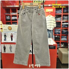 인디고키즈 [ 빠른배송_와이드핏] 24년 가을출시! 품절각! 멋스러운 그레이 컬러감으로 소장각! 넓은 통바지로 멋쟁이룩 완성! 부들 와이드 데님팬츠 IKTJ25SW4_쇼핑점