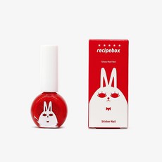 [에스키즈] 레시피박스 아동 주니어 키즈 수성 매니큐어 (글로시펄레드), NA-008-GLOSSY PEARL RED, 1개