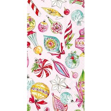 IHR Ideal Home Range 파티 냅킨 일회용 3겹 종이 런치 냅킨 팩 16.5cm x 16.5cm(6.5인치 x 6.5인치) 회양목 장식 20개, 빈티지 장식품