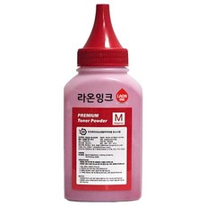 삼성 호환 리필 토너 파우더 2회분 가루 충전용 레이저프린터용 컬러레이저 무한프린터 파우다 라온잉크, 1개, 빨강 파우더