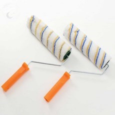 Lunamay 페인트브러쉬 페인트 롤러 2개 세트 25cm 오렌지