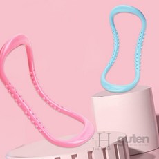 더휴즈 요가링 간편 스트레칭 홈트도구, 블루