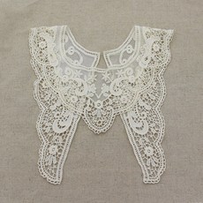 내추럴 망사자수 네크라인 모티브(NM-18), 1개