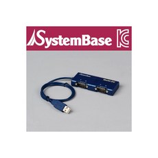 [Multi-2/USB RS232] SystemBase(시스템베이스) 2포트 USB 시리얼통신 어댑터 RS232 컨버터, 시리얼 케이블 RS232 컨버터 시리얼 어댑터 2포트, 1개