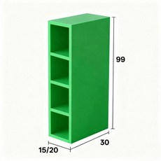 당당상점 까꿍선반 공간 좁은 주방 활용 벽, 그린 15 길이 30 깊이 99 높이