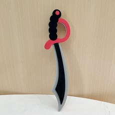 兒童軟劍玩具刀劍 泡沫劍盾牌 EVA材質 輕軟不傷人 安全無毒, 彎刀023, 1個, 如圖所示