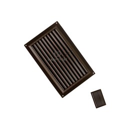 [투마누] 환풍기커버 환풍기그릴 통풍구 쇠부리그릴 PVC 브라운 중 257x163