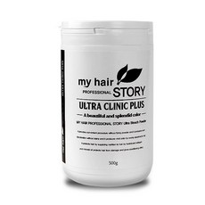 마이헤어스토리 울트라 클리닉 플러스 탈색제 500g (화이트 손상모용), 1개