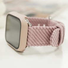 우먼스9999 애플워치 8 7 6 5 4 3 SE 호환 가능 데일리 코듀로이 스트랩 밴드, 42/44/45mm, 핑크