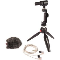 슈어 Shure MV88+ 비디오 키트 - Apple 및 Android용 디지털 스테레오 콘덴서 마이크 Manfrotto PIXI 삼각대 111114, MV88+ Videography Bundle, 1개