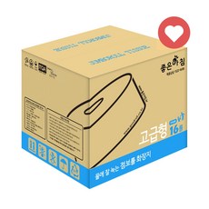 I좋은아침I 고급형 점보롤 화장지I 물에잘녹는 2겹 엠보 90M 업소용 휴지1박스16롤, 16개, 1롤