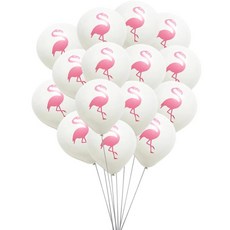 플라밍고 라텍스 풍선 여름 해변 파티 장식 웨딩 하와이 신부 샤워 알로하, 1개, 3. white