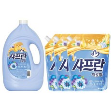 샤프란 섬유유연제 프레쉬아로마 3.1L + 2.1L, 3개