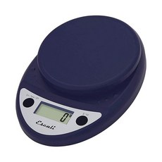 Escali 프리모 정밀 주방 저울 크롬 LCD 디지털 화면 20 x 15 x 3cm (P115C), 로열 블루, 1개