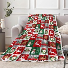 크리스마스 담요 겨울 휴일 셰르파 플리스 담요 프리미엄 따뜻하고 아늑한 슈퍼 소프트 담요 소파 소파용 127x152.4cm50x60인치