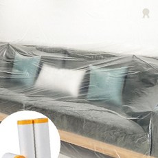 투명 덮개 시트 가구보호 이사정리 먼지차단 물품보관 가정용 사무실용 보호용품, 1개