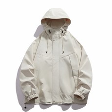 LARGE STORE 潮流百搭防潑水衝鋒外套 防風防水 中性連帽外套 戶外登山機能外套(JK2588)