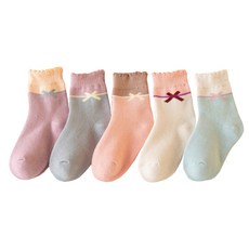 여아 방한용 파일 양말5족 두툼한양말 겨울양말 키즈 주니어 초등학생 아동양말 여아양말