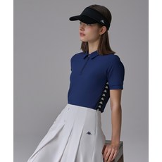 KAPPA KAPPA 카파 골프 반집업 반팔티셔츠 여성 네이비