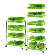 새싹 채소 재배기 콩나물 수경 재배 3단 선반 트레이, 1열 3단 선반