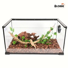 8LOME 파충류 도마뱀 등반 줄타기 로프 백업 놀이터, 1개, 내츄럴