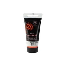 SpeedBALL 볼 블록 및 스크린 인쇄용 473.2ml(16온스) 수용성 잉크 블랙 리노 아티스트 키트 190129, 형광 주황색