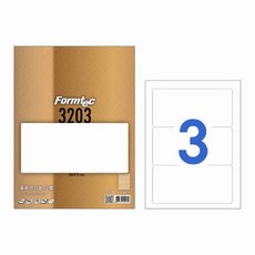 라벨지 물류관리용 3칸 100매 LS-3203 폼텍, 없음