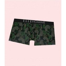 엘르이너웨어 블랙 레오파드 팬티 드로즈 브리프 속옷 언더웨어 EEMDN814BK 4060330