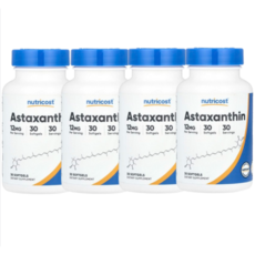 2+2 뉴트리코스트 아스타잔틴 12mg 소프트젤 30정, 4개