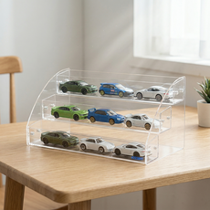 미니카진열장 토미카진열장 핫휠보관함 미니카보관함 1대64케이스 1대64진열장 아크릴케이스 투명쇼케이스 계단식진열대 미니카전시대 장난감자동차보관함 토미카케이스, 1개