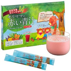MYNATURA 어린이 과일녹즙 딸기맛 영양사 감수 유산균 100억개 비피더스균 10억개 올리고당 식이섬유 모링가 철분 무첨가 모리 엄마의 빨간 녹즙 25포, 1개