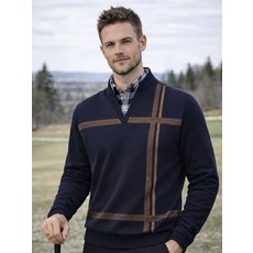 데니스골프 DENNIS 남성)밍크 본딩 레이어드셔츠 (패턴)_FAPWMSP114