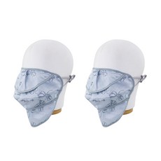 베이직엠 에어메쉬 꽃무늬 분리형 마스크 (2개입)