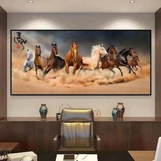 보석십자수 보름달 황금 십자수 사슴 새 나무 돈나무, 특대형 100 x 200cm, 1개, KH-21