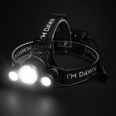 아임던 3000루멘 충전식 초강력 LED 헤드랜턴, 1세트, 실버(헤드랜턴+충전지)