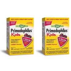네이쳐스웨이 프리마도필러스 유산균 어린이용 츄어블 타블렛 체리맛, 30정, 2개