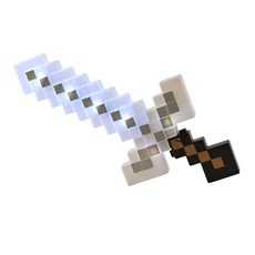 Minecraft 變色鑽石劍丨當個創世神 麥塊 我的世界第三方周邊 鑽石劍 黃金劍 附魔劍, 紫藍金三色切換, 1套, 變色鑽石劍(音效款)