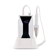 알루미늄 전문가용 브러시리스 모터 방수 핸드피스 무선 네일 드릴, 1개, 1. White