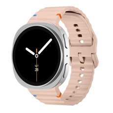 갤럭시워치9/8/8클래식 호환 클래식 베이직 실리콘 스트랩 밴드 40mm/44mm/클래식 46mm, 인디핑크, 1개