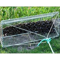 다슬기 채집 도구 망 우렁이 뜰채 민물 재첩 어망, 70cm +  10m 로프 + 장갑