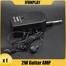 기타 앰프 미니 휴대용 스피커 일렉트릭 왜곡 음색 대용량 플러그 앤 플레이, 1개, 기본, 기본