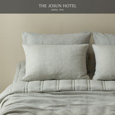 [더조선호텔] 스트링저지 베개커버 멜란지그레이, 상세 설명 참조