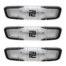 Powerti 3pcs 긴 테니스 라켓 충격 흡수기 충격 방지 댐퍼 교체 racquet 액세서리-블랙 감소, 하나, 3개