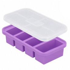 아이스 실리콘 푸드 블럭 냉동 소분 용기, 1개, 퍼플
