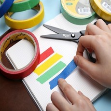 으나점빵 컬러 마스킹 테이프 24mm 칼라테이프, 노랑