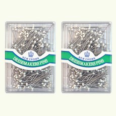 국산 칼라 시침핀 가봉핀, 2개, 시침핀(화이트)