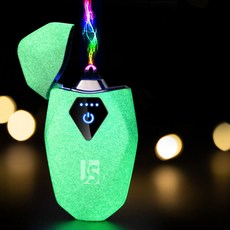 씨플 야광 플라즈마 USB 충전식 전기 터보 라이터, 화이트