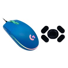 로지텍 G102 2세대 LIGHTSYNC 게이밍 유선 마우스 MU0054 + 마우스 피트, 블루(마우스)